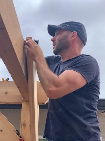 Master Joiner David Cuevas Hand-Fitting Timber Framing in Pinellas County